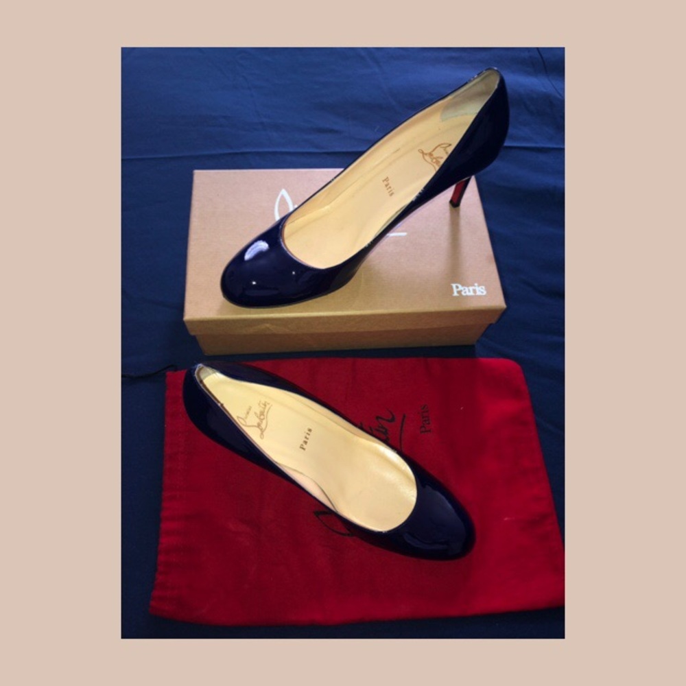 Christian Louboutin Navy Pumps